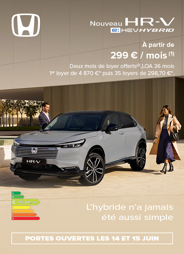 HONDA - JPO JUIN&nbsp;+ Nouveau HR-V eHEV Hybrid