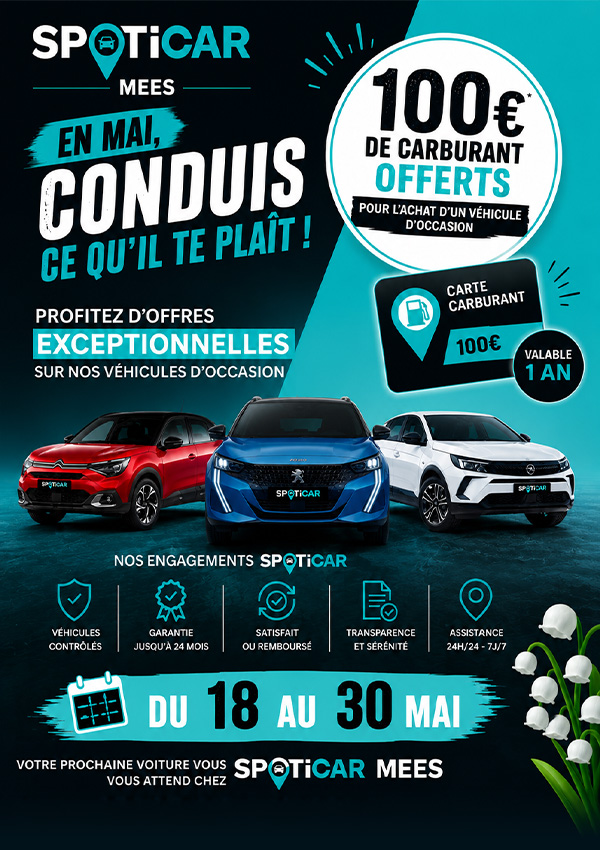 En mai conduis ce qu'il te pla&icirc;t !